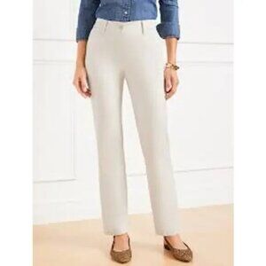 Talbots Straight-leg Chinos White NWTS